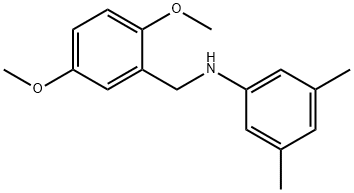 N-(2,5-dimethoxybenzyl)-3,5-dimethylaniline Struktur