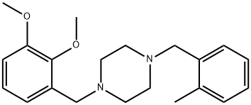 1-(2,3-dimethoxybenzyl)-4-(2-methylbenzyl)piperazine Struktur