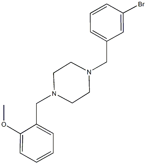 2-{[4-(3-bromobenzyl)-1-piperazinyl]methyl}phenyl methyl ether Struktur