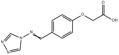 {4-[(4H-1,2,4-triazol-4-ylimino)methyl]phenoxy}acetic acid Struktur