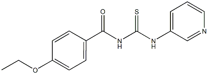 N-(4-ethoxybenzoyl)-N'-(3-pyridinyl)thiourea Struktur