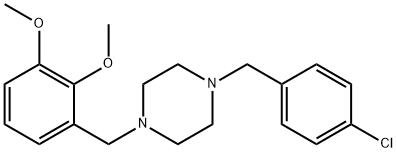 1-(4-chlorobenzyl)-4-(2,3-dimethoxybenzyl)piperazine Struktur