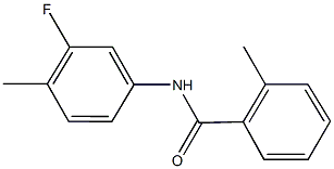 N-(3-fluoro-4-methylphenyl)-2-methylbenzamide Struktur