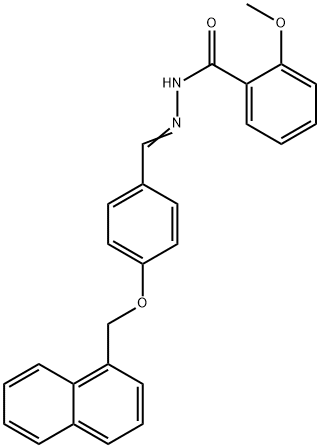 2-methoxy-N'-[4-(1-naphthylmethoxy)benzylidene]benzohydrazide Struktur