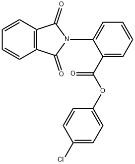 4-chlorophenyl 2-(1,3-dioxo-1,3-dihydro-2H-isoindol-2-yl)benzoate Struktur