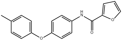 N-[4-(4-methylphenoxy)phenyl]-2-furamide Struktur