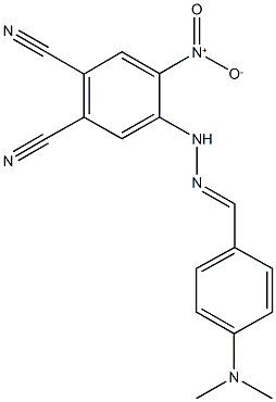 4-{2-[4-(dimethylamino)benzylidene]hydrazino}-5-nitrophthalonitrile Struktur