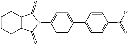 2-{4'-nitro[1,1'-biphenyl]-4-yl}hexahydro-1H-isoindole-1,3(2H)-dione Struktur