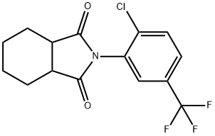 2-[2-chloro-5-(trifluoromethyl)phenyl]hexahydro-1H-isoindole-1,3(2H)-dione Struktur