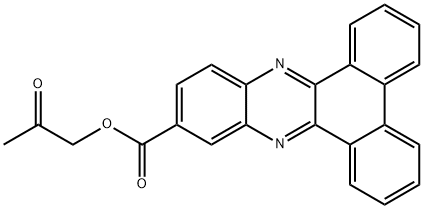 2-oxopropyl dibenzo[a,c]phenazine-11-carboxylate Struktur