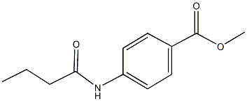 methyl 4-(butyrylamino)benzoate Struktur