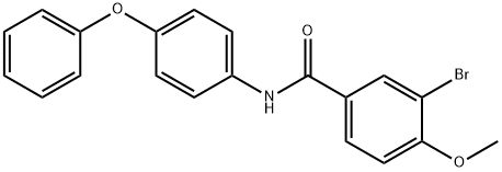 3-bromo-4-methoxy-N-(4-phenoxyphenyl)benzamide Struktur