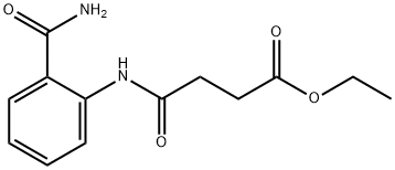 ethyl 4-[2-(aminocarbonyl)anilino]-4-oxobutanoate Struktur