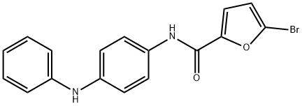 N-(4-anilinophenyl)-5-bromo-2-furamide Struktur