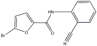 5-bromo-N-(2-cyanophenyl)-2-furamide Struktur