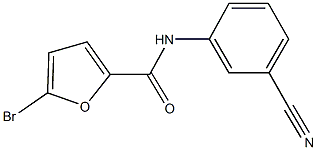 5-bromo-N-(3-cyanophenyl)-2-furamide Struktur