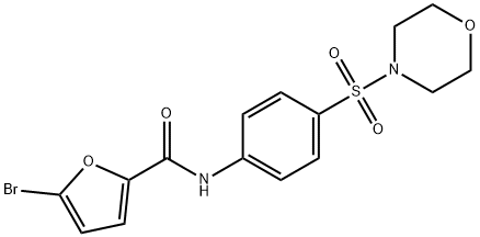 5-bromo-N-[4-(4-morpholinylsulfonyl)phenyl]-2-furamide Struktur