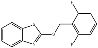 2-[(2,6-difluorobenzyl)sulfanyl]-1,3-benzothiazole Struktur