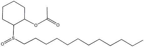 2-(dodecylsulfinyl)cyclohexyl acetate Struktur