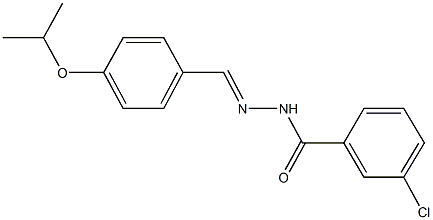 3-chloro-N'-(4-isopropoxybenzylidene)benzohydrazide Struktur