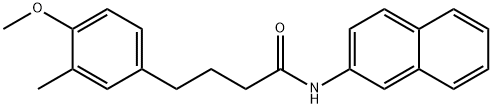 4-(4-methoxy-3-methylphenyl)-N-(2-naphthyl)butanamide Struktur