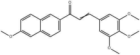 1-(6-methoxy-2-naphthyl)-3-(3,4,5-trimethoxyphenyl)-2-propen-1-one Struktur