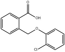 2-[(2-chlorophenoxy)methyl]benzoic acid Struktur