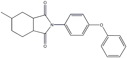 5-methyl-2-(4-phenoxyphenyl)hexahydro-1H-isoindole-1,3(2H)-dione Struktur