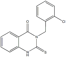 3-(2-chlorobenzyl)-2-thioxo-2,3-dihydro-4(1H)-quinazolinone Struktur