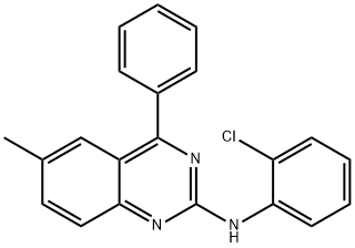 N-(2-chlorophenyl)-6-methyl-4-phenylquinazolin-2-amine Struktur