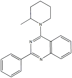 4-(2-methylpiperidin-1-yl)-2-phenylquinazoline Struktur