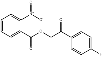 2-(4-fluorophenyl)-2-oxoethyl 2-nitrobenzoate Struktur