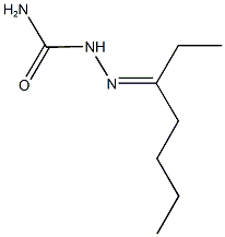 heptan-3-one semicarbazone Struktur