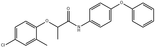 2-(4-chloro-2-methylphenoxy)-N-(4-phenoxyphenyl)propanamide Struktur