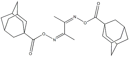 2,3-butanedione bis[O-(1-adamantylcarbonyl)oxime] Struktur