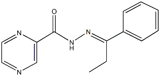 N'-(1-phenylpropylidene)-2-pyrazinecarbohydrazide Struktur