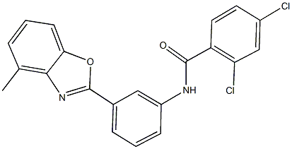 2,4-dichloro-N-[3-(4-methyl-1,3-benzoxazol-2-yl)phenyl]benzamide Struktur