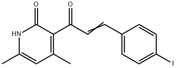 3-[3-(4-iodophenyl)acryloyl]-4,6-dimethyl-2(1H)-pyridinone Struktur