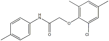 2-(2-chloro-4,6-dimethylphenoxy)-N-(4-methylphenyl)acetamide Struktur