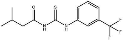 N-(3-methylbutanoyl)-N'-[3-(trifluoromethyl)phenyl]thiourea Struktur