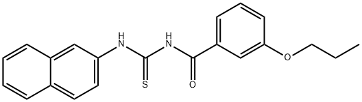 N-(2-naphthyl)-N'-(3-propoxybenzoyl)thiourea Struktur