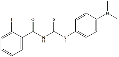 N-[4-(dimethylamino)phenyl]-N'-(2-iodobenzoyl)thiourea Struktur