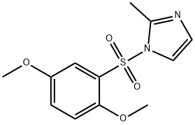 1-[(2,5-dimethoxyphenyl)sulfonyl]-2-methyl-1H-imidazole Struktur