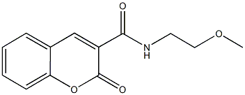 N-(2-methoxyethyl)-2-oxo-2H-chromene-3-carboxamide Struktur