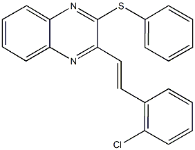 3-[2-(2-chlorophenyl)vinyl]-2-quinoxalinyl phenyl sulfide Struktur