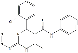 7-(2-chlorophenyl)-5-methyl-N-phenyl-4,7-dihydrotetraazolo[1,5-a]pyrimidine-6-carboxamide Struktur