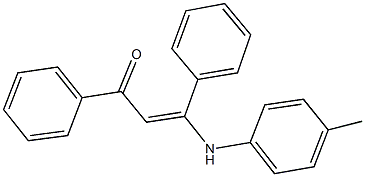 1,3-diphenyl-3-(4-toluidino)-2-propen-1-one Struktur