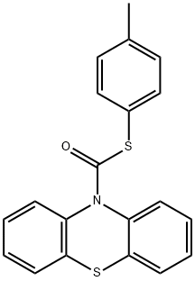 S-(4-methylphenyl) 10H-phenothiazine-10-carbothioate Struktur