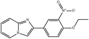 2-{4-ethoxy-3-nitrophenyl}imidazo[1,2-a]pyridine Struktur