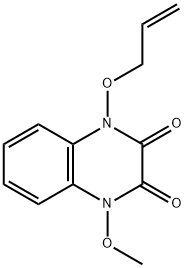 1-(allyloxy)-4-methoxy-1,4-dihydroquinoxaline-2,3-dione Struktur